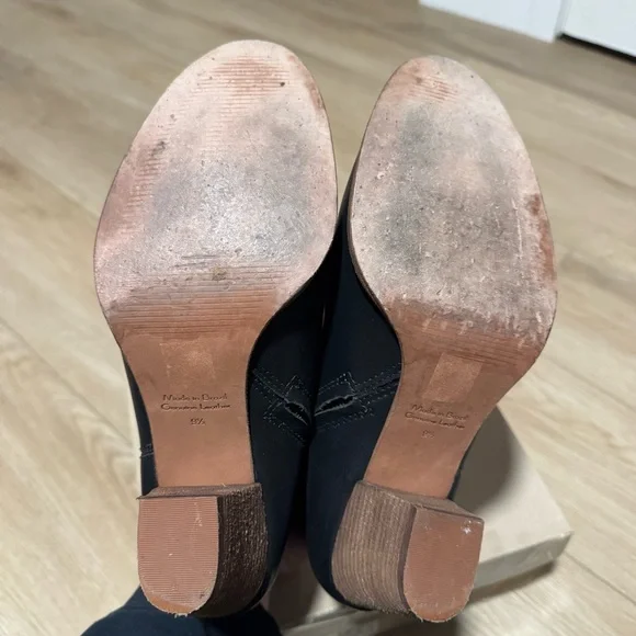 Madewell The Billie Boot in Leather - True Black - Picture 7 of 11